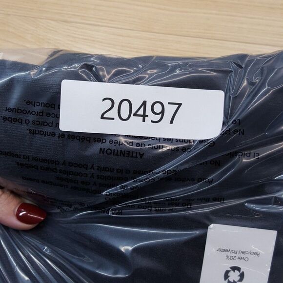 CALVIN KLEIN Sweater Mens Large Dark Gray Pullover Crew Knit Logo Cotton Blend - Picture 5 of 5